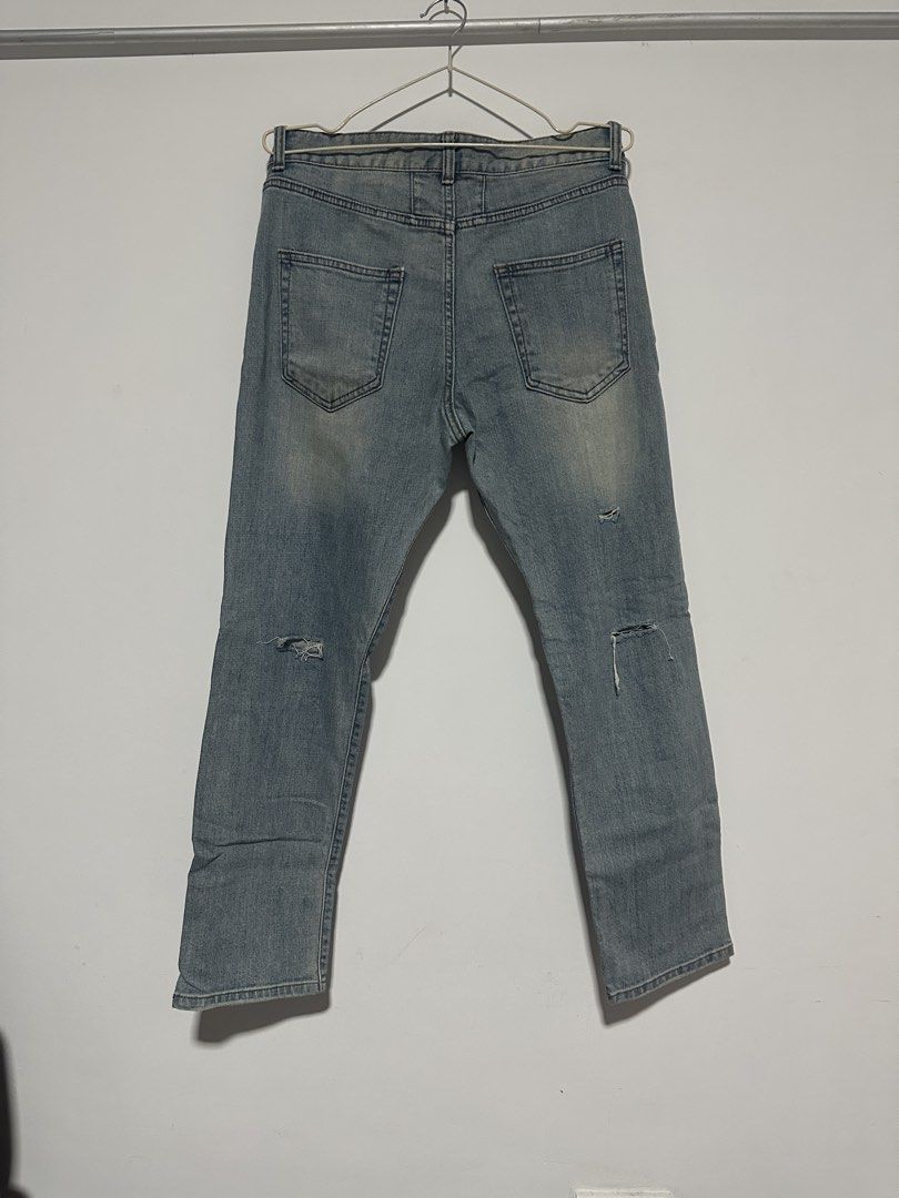 Saint laurent jeans (Category: Jeans) located in Angeles City. Submitted by royal_vintage_thriftshop (Listing ID 1471054213, Image 2). Description: No issue Good condition Waist 17, total length 38.