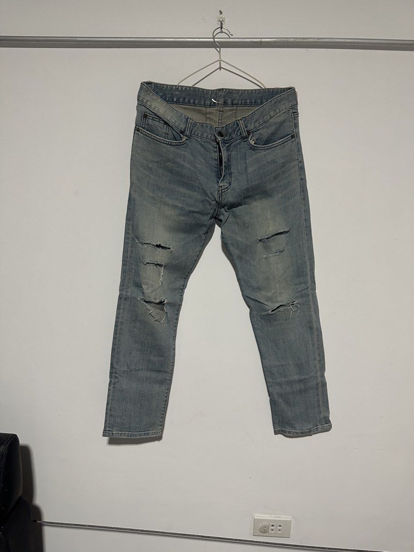 Saint laurent jeans (Category: Jeans) located in Angeles City. Submitted by royal_vintage_thriftshop (Listing ID 1471054213, Image 1). Description: No issue Good condition Waist 17, total length 38.