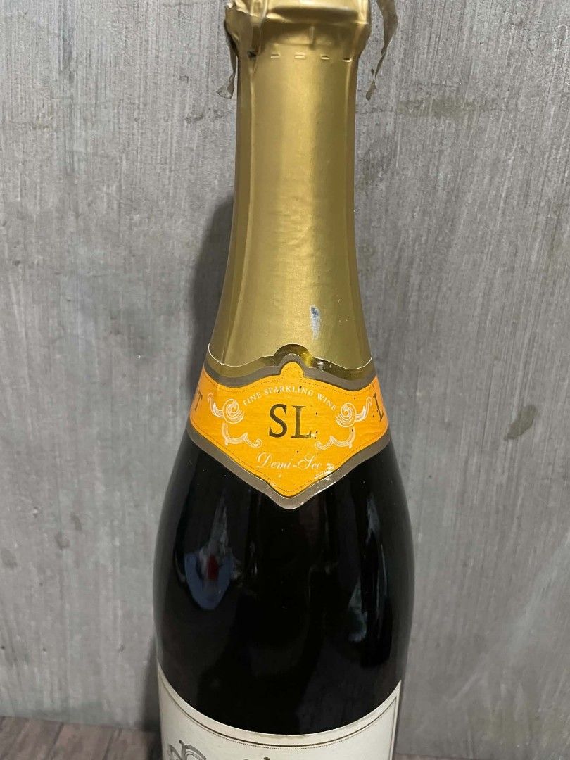 Saint Louis Demi-Sec Fine Sparkling Wine (Category: Beverages) located in Mandaluyong City. Submitted by jowwn (Listing ID 1471017044, Image 3). Description: - Product: Saint Louis Demi-Sec Fine Sparkling Wine - Origin: France - Condition: Brand new, unopened, 100% - authentic - Packaging: Gold foil neck wrap fully intact - Authentication: BIR Series tax stamp with serial number 1097307 - Label: Clean and clearly printed - Ideal for: Parties, cel