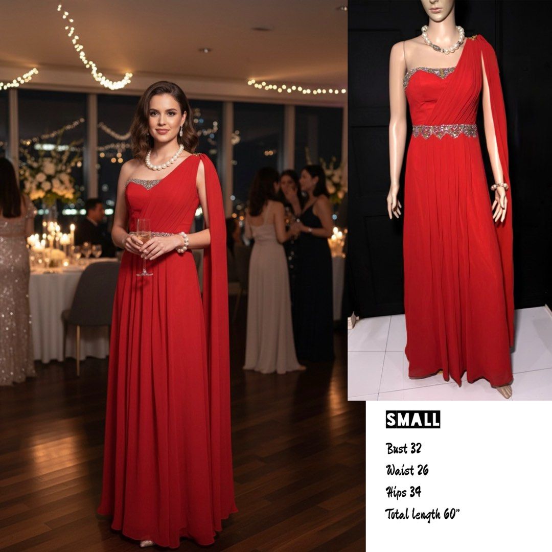 Sale Red Gowns/Imported Quality (Category: Evening dresses & gowns) located in San Juan City. Submitted by matchlessgetup.ph (Listing ID 1470995152, Image 2). Description: ❤️ Paubos Sale❤️ 300 each All in good condition Mgaganda tela, good quality and imported Mop:gcash Mod:lalamove or j&T.