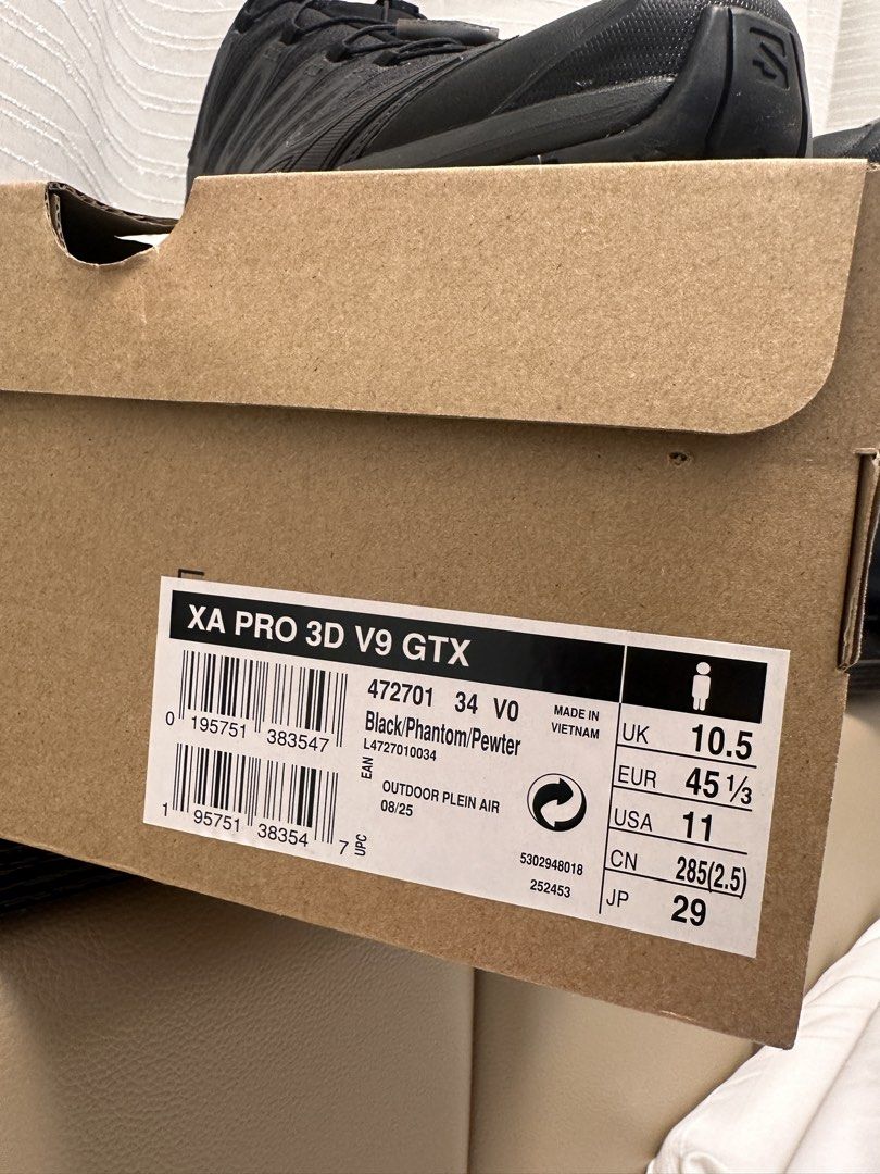 Salomon XA PRO 3D V9 GTX (Category: Sneakers) located in San Fernando. Submitted by tky1997 (Listing ID 1470940161, Image 3). Description: FOR SALE / TRADE Salomon XA PRO 3D V9 Goretex | Size 11US Brand new condition Used only for few hours on a studio shoot Shoot me a message..