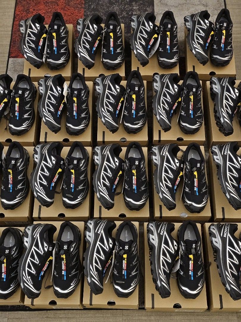 Salomon XT6 Goretex Black Silver (Category: Sneakers) located in Tagaytay City. Submitted by unboxd.it (Listing ID 1471003356, Image 1). Description: ALL PAIRS ARE BRAND NEW AND ONHAND 📦 Salomon XT6 Goretex Black Silver Sizes: 7.5, 8, 9, 9.5 US M - P13,500 10.5, 11 US, 11.5 US M - P14,500 Complete with OG box and tags NO RESERVATIONS. FIRST TO PAY GETS IT. 💰 📍 unboxd.it sneaker store | cleaning studio 5380 Sta. Rosa–Tagaytay Rd., Tagaytay City