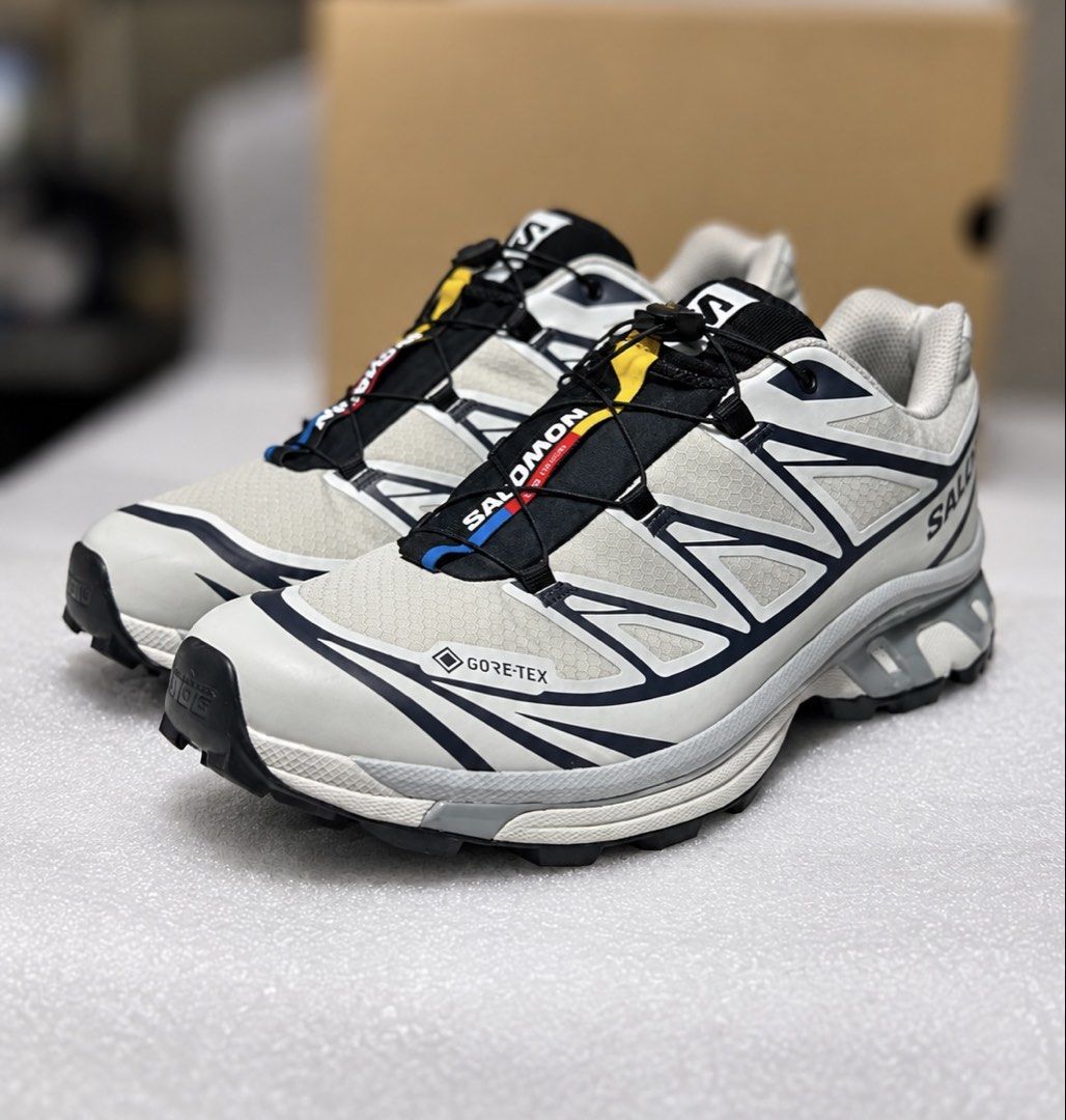 Salomon xt6 Goretex size 10.5 Silver Cloud alternative vanilla ice (Category: Sneakers) located in Makati City. Submitted by eurotek (Listing ID 1470955607, Image 1). Description: Salomon XT6 Goretex -Size 10.5 US mens -Condition 99.9/10 (see to appreciate) used twice only -Color Silver Cloud Black Pearl Blue -100% authentic -Comes with Salomon box -PHP 10,888 only (slightly negotiable) NOTE: If not within your budget please look elsewhere. Thank