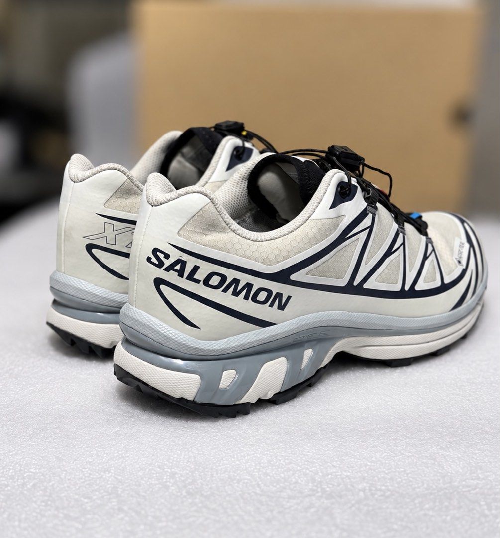 Salomon xt6 Goretex size 10.5 Silver Cloud alternative vanilla ice (Category: Sneakers) located in Makati City. Submitted by eurotek (Listing ID 1470955607, Image 2). Description: Salomon XT6 Goretex -Size 10.5 US mens -Condition 99.9/10 (see to appreciate) used twice only -Color Silver Cloud Black Pearl Blue -100% authentic -Comes with Salomon box -PHP 10,888 only (slightly negotiable) NOTE: If not within your budget please look elsewhere. Thank