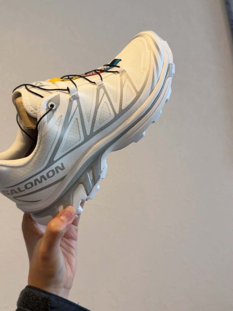 Salomon XT-6 Gore-Tex Sneakers White (Category: Sneakers) located in Quezon City. Submitted by shop.martina (Listing ID 1470950162, Image 1). Description: - Brand new with original tags attached - Women's size 8 US - Color: White - 100% authentic, sourced straight from Japan - Waterproof Gore-Tex membrane for all-weather wear - Convenient Quicklace system - Zero wear on the soles.