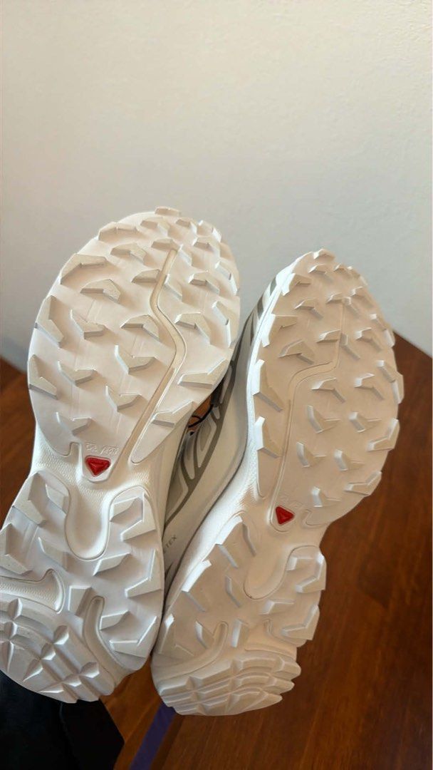 Salomon XT-6 Gore-Tex Sneakers White (Category: Sneakers) located in Quezon City. Submitted by shop.martina (Listing ID 1470950162, Image 3). Description: - Brand new with original tags attached - Women's size 8 US - Color: White - 100% authentic, sourced straight from Japan - Waterproof Gore-Tex membrane for all-weather wear - Convenient Quicklace system - Zero wear on the soles.