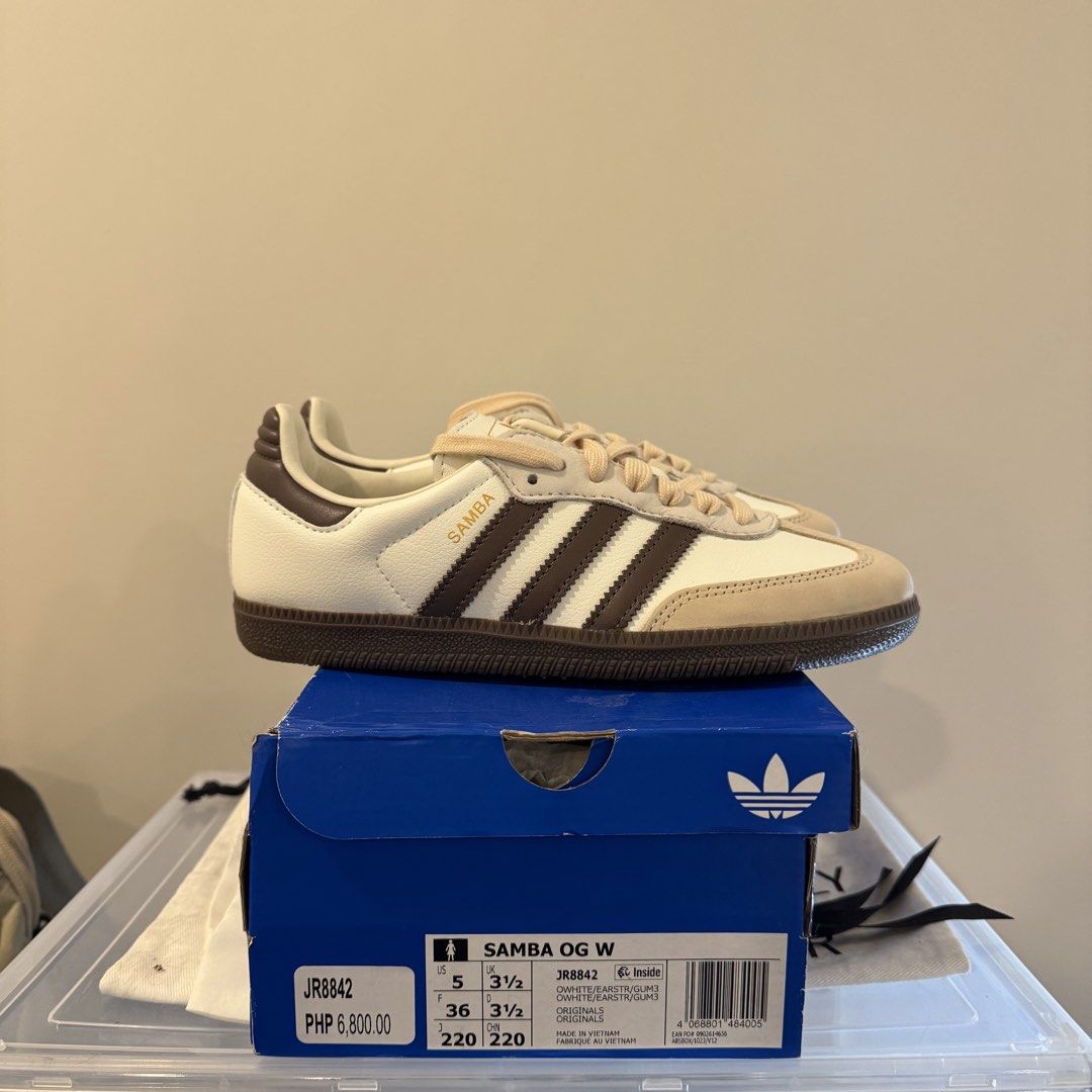 SAMBA OG W (Category: Sneakers) located in Muntinlupa City. Submitted by pat.dlm (Listing ID 1470972927, Image 2). Description: Selling this for a lower price cause it’s kinda small on me 🥲 Got this at adidas outlet.
