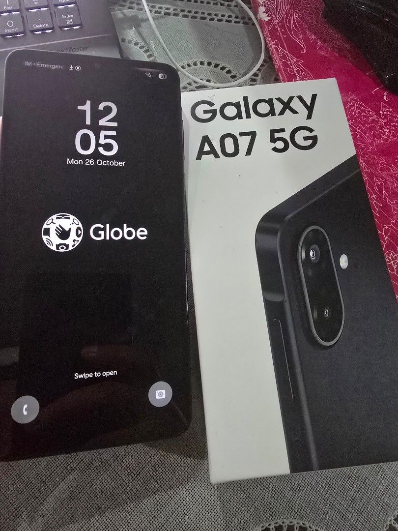 Samsung A07 5G 1 day old (Category: Samsung) located in San Fernando. Submitted by mrrpm1 (Listing ID 1471001018, Image 1). Description: - Brand/Model: Samsung Galaxy A07 5G - Storage: 128GB - Condition: Excellent, comes with original box - Connectivity: 5G ready - Meetup Locations: Pizza Hut at SM Pampanga or McDonald's at Bulacan State University (Malolos City).