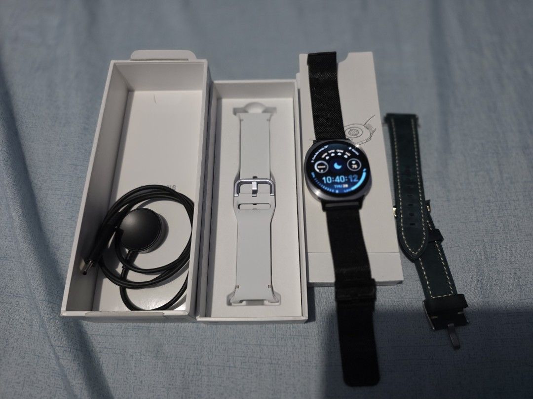 Samsung Galaxy Watch8 (Category: Wearables & Smart Watches) located in Rizal. Submitted by mintcookieph (Listing ID 1471075366, Image 1). Description: Samsung Galaxy Watch8 original mint condition with free 2 straps RFS: need funds delivery: LBC (SF shouldered by buyer) meet up: within San Mateo and Montalban Rizal of SM Fairview only.