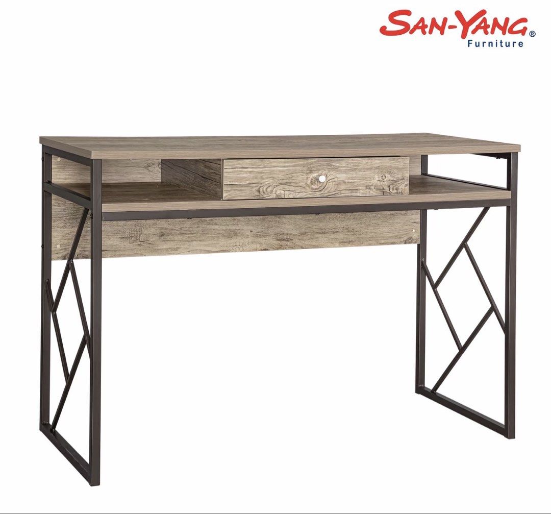 San yang computer table (Category: Tables & Sets) located in Makati City. Submitted by senyoritascloset (Listing ID 1471076170, Image 2). Description: RUSH!!!! Size: 110x 48x 76 cm (LWH) Sf shouldered by buyer rfs: moving out .