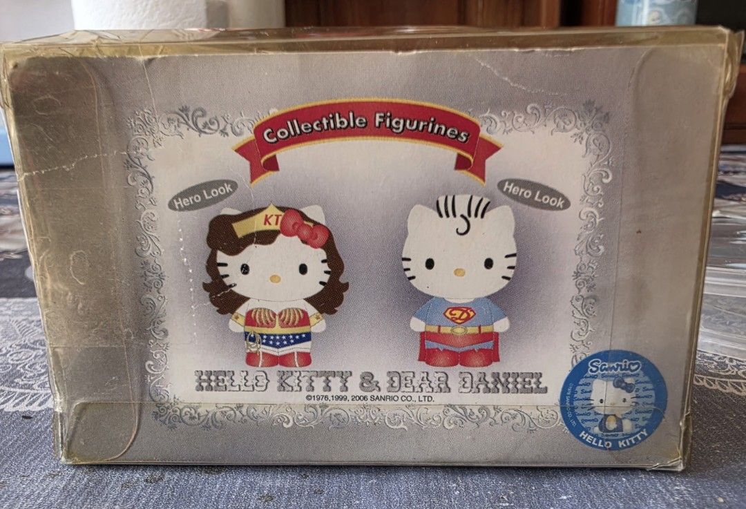Sanrio Hello Kitty (Category: Action & Battle Toys) located in Baguio. Submitted by shellcollector (Listing ID 1470938095, Image 2). Description: Hello Kitty and Dear Daniel figurine set styled as DC Comics superheroes (featuring Hello Kitty as Wonder Woman and Dear Daniel as Superman) 1000 Pesos Baguio shipping.
