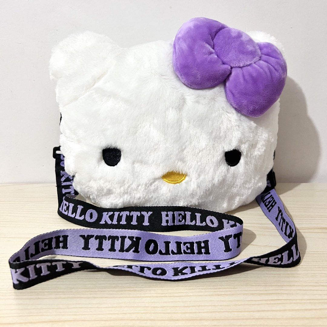 Sanrio Hello Kitty Plush Sling Bag (adjustable sling) 25x20cm - Php 750 (Category: Character Goods) located in Davao. Submitted by pandorastoybox (Listing ID 1471028843, Image 1). Description: Sanrio Hello Kitty Plush Sling Bag (adjustable sling) 25x20cm - Php 750.