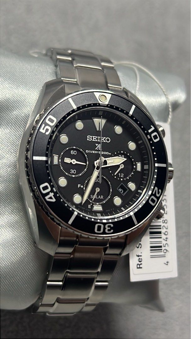 SEIKO PROSPEX SUMO BLACK SOLAR CHRONOGRAPH (SSC757) (Category: Men's Watches) located in Manila. Submitted by itsmemark26 (Listing ID 1470937514, Image 3). Description: SEIKO PROSPEX SUMO SOLAR BLACK CHRONOGRAPH (SSC757J1) BRAND NEW OLD STOCK COMPLETE SET SEALED WITH WARRANTY 24,000 LOWEST ON THE MARKET 📍SAN ANDRES BUKID MANILA .