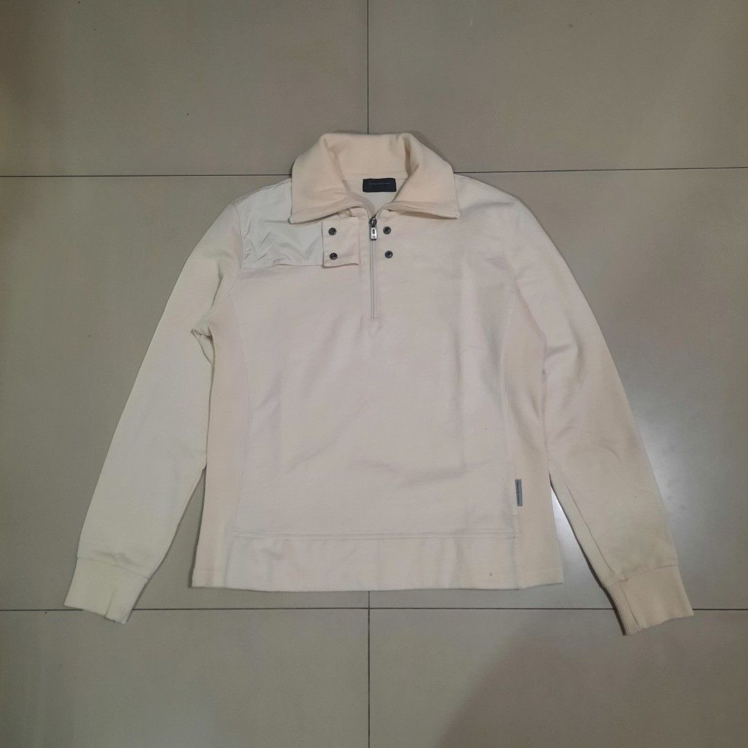 Sergio Zacchini Half Zip Sweater (Category: Coats, Jackets and Outerwear) located in Cebu City. Submitted by archivalia.me (Listing ID 1471052095, Image 1). Description: Sergio Zacchini Half Zip Sweater Large on tag Width 18 Length 23 Good as New No Issue Price dm + sf Loc: Cebu City.