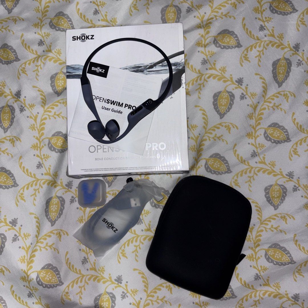 SHOKZ S710 OpenSwim Pro (Category: Headphones & Headsets) located in Pasig City. Submitted by prel0vedbysea (Listing ID 1470952753, Image 2). Description: ⟢ SHOKZ S710 OpenSwim Pro ⤷ P9000 (slightly negotiable) — used twice with box (good as new) — bought in 🍊 app for P10,990 — rfs: not able to use it anymore SHOKZ S710 OpenSwim Pro IP68 waterproof rating | Open-ear design for safety | Bluetooth + MP3 dual modes | 32GB storage for MP3 .