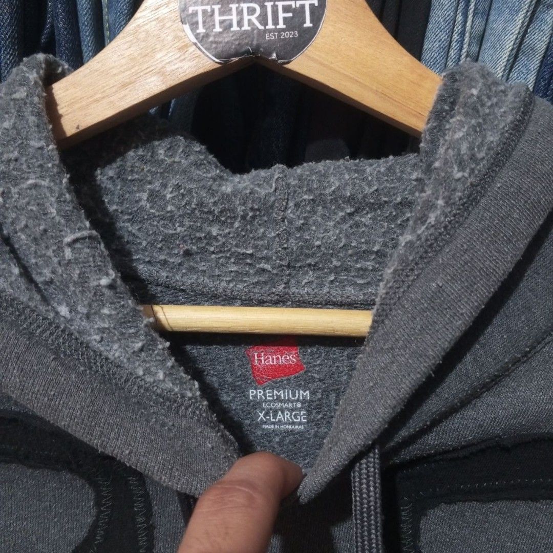 Skeleton-rib or bone Hoodie (Category: Coats, Jackets and Outerwear) located in Cabuyao City. Submitted by o.gl.athrift (Listing ID 1471059806, Image 3). Description: Skeleton-rib or bone Hoodie * Costumized * Xl Hanes on tag * Manufactured in Honduras 27 Inches width (pit to pit measurements) 31 Inches length 24 Inches sleeve length Condition: Excellent Color rate: 9/10 Issue/s: Minimal bleach stain at the right side of sleeve Mine: 349 +sf Colo