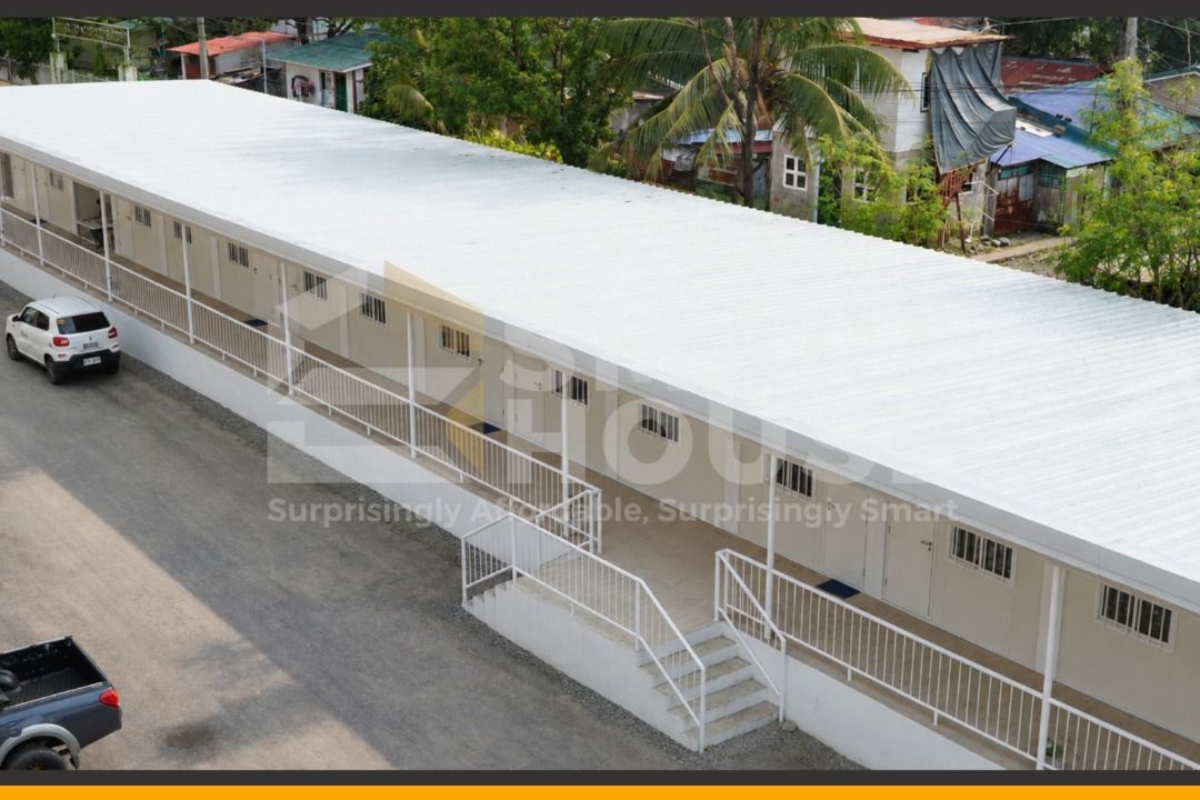 SMARTHOUSE PREFAB CONTAINER SCHOOL (Category: Construction & Building Materials) located in Quezon City. Submitted by Smarthouseph (Listing ID 1470953306, Image 1). Description: Another SMARTHOUSE project showcasing the versatility of prefab construction — a school facility designed to serve an important purpose in the community. Hindi lang residential construction ang kaya namin. SMARTHOUSE also delivers solutions for institutional and commercia