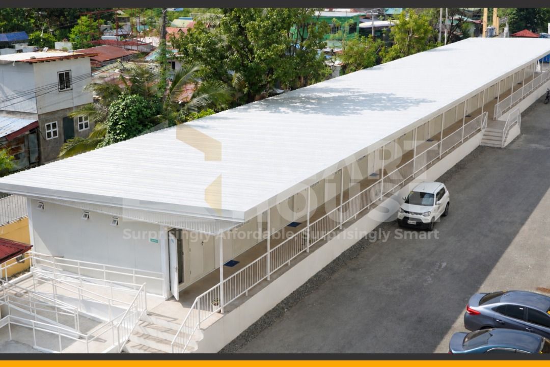 SMARTHOUSE PREFAB CONTAINER SCHOOL (Category: Construction & Building Materials) located in Quezon City. Submitted by Smarthouseph (Listing ID 1470953306, Image 2). Description: Another SMARTHOUSE project showcasing the versatility of prefab construction — a school facility designed to serve an important purpose in the community. Hindi lang residential construction ang kaya namin. SMARTHOUSE also delivers solutions for institutional and commercia