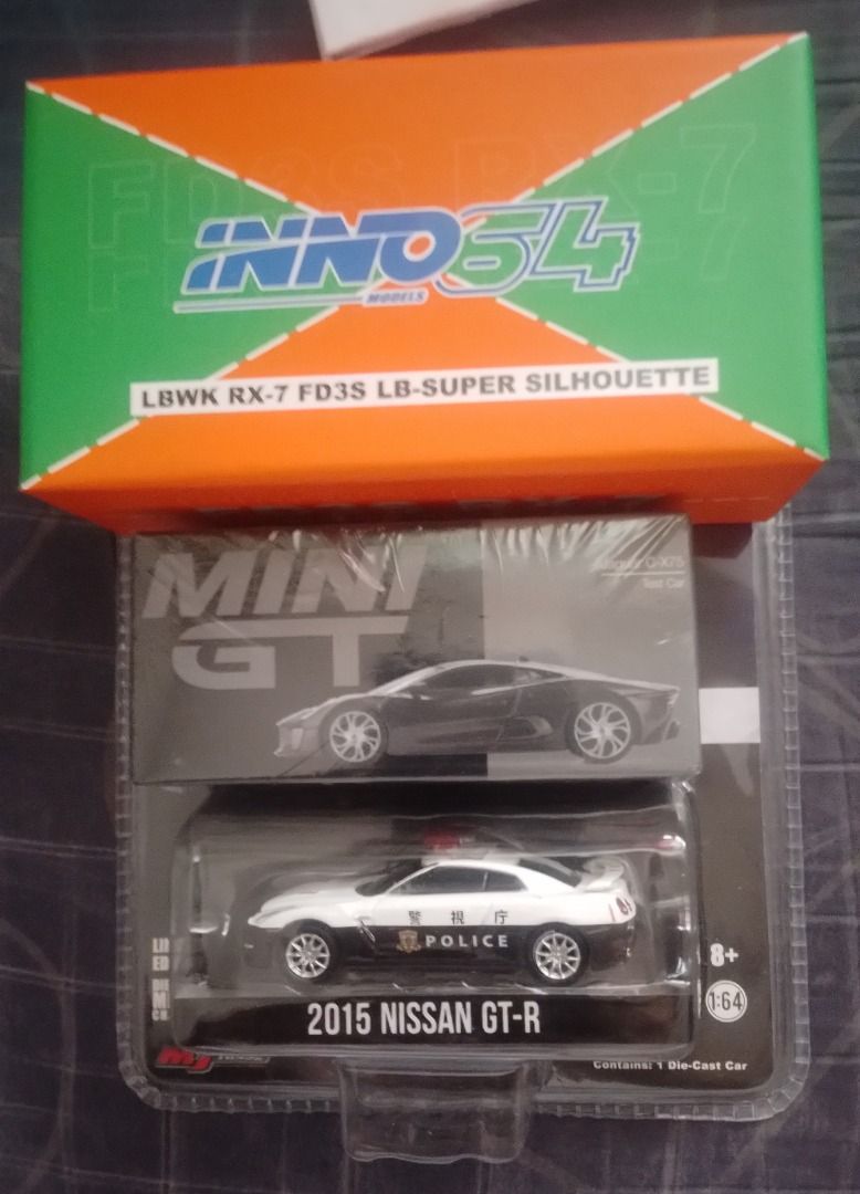 Mini GT/iNNO64 LBWK NISSAN (Category: Vehicle & Diecast Models) located in Mandaluyong City. Submitted by fireflower_0c2725 (Listing ID 1470976830, Image 1). Description: FOR SALE!! Take all 2k LBWK RX-7 FD3S LB-SUPER SILHOUETTE Mini GT JAGUAR C-X75 Test Car Greenlight 2015 NISSAN GT-R Location: Mandaluyong.