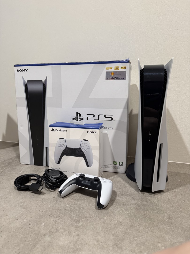 Sony PlayStation 5 Console Disc Edition, Video Gaming, Video Game ...