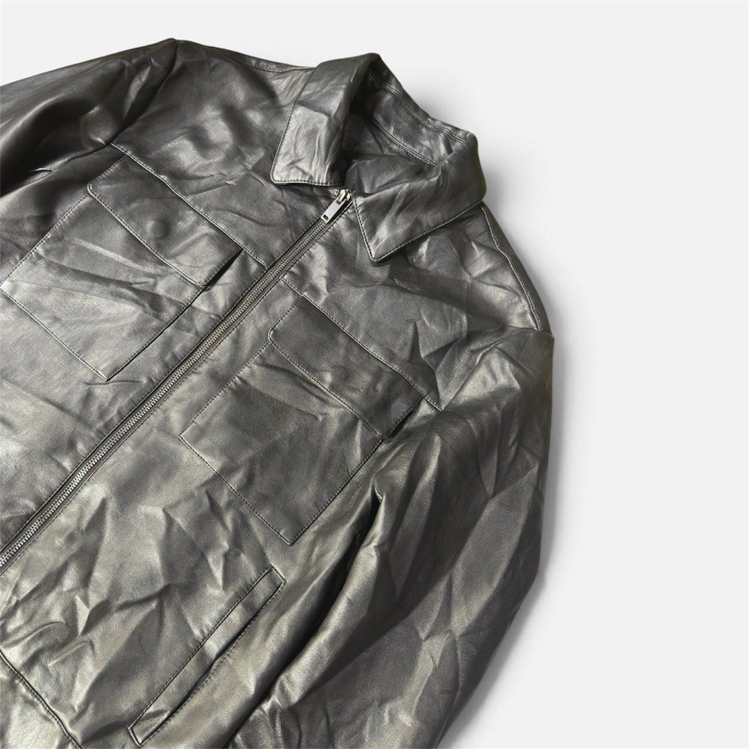 SPAO Black Faux Leather Jacket (Category: Coats, Jackets and Outerwear) located in Cagayan de Oro. Submitted by caspian_thrift (Listing ID 1471015058, Image 3). Description: 20x25 Excellent Condition No Issue.