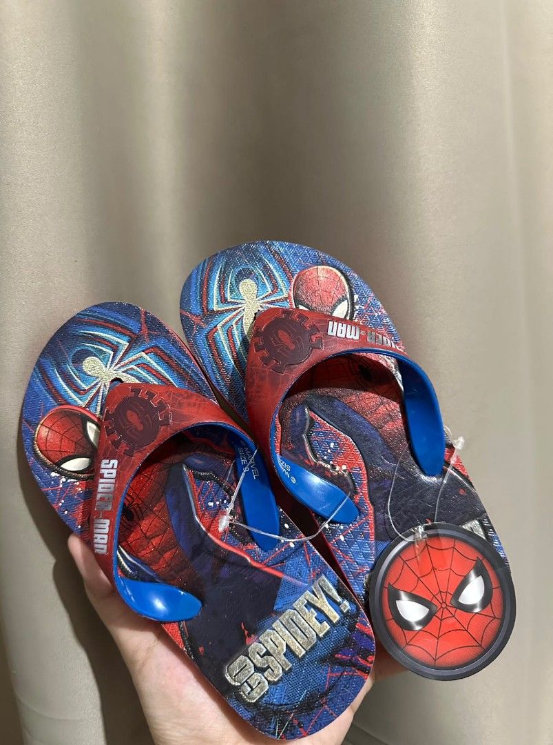Spiderman Flipflops (Category: Babies & Kids Fashion) located in Santiago. Submitted by elles_closet.ph (Listing ID 1470992189, Image 1). Description: All items are brandnew, onhand and ready to ship via J&T Express. Available size: 4T.
