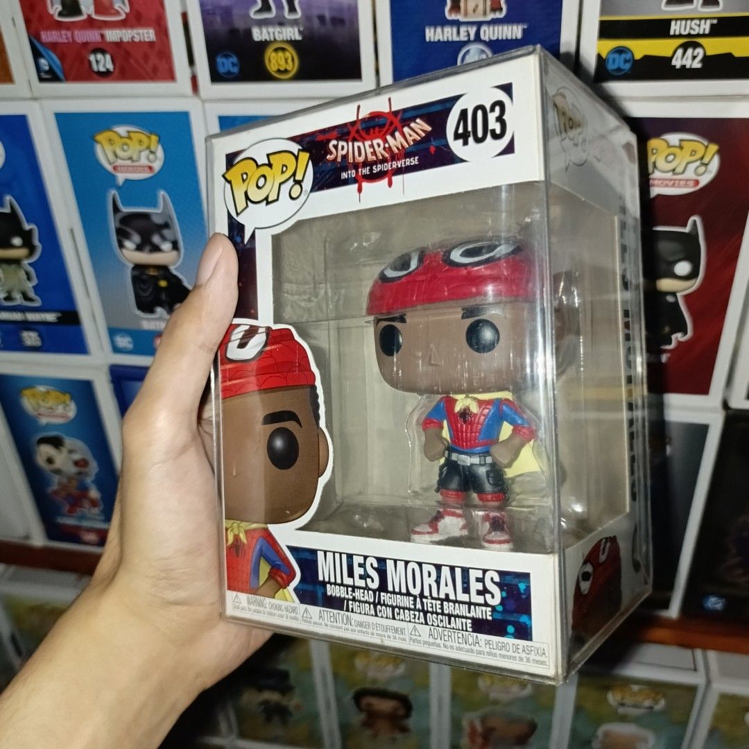 Spiderman Funko Pop! Miles Morales #403 (Category: Figurines & Statues) located in Marikina City. Submitted by spiderraff (Listing ID 1471013863, Image 1). Description: .