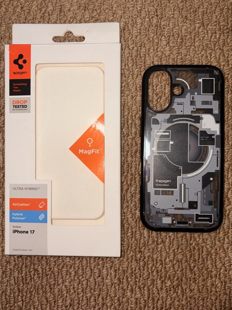 Spigen Ultra Hybrid iPhone 17 Base (Category: Other Mobile & Gadget Accessories) located in Antipolo. Submitted by daddywill (Listing ID 1471076427, Image 1). Description: Spigen Ultra Hybrid Phone Case (Original) For iphone 17 (Base model) Used but not abuse 9/10 Complete w box Antipolo location Ship / Pick up ✅.