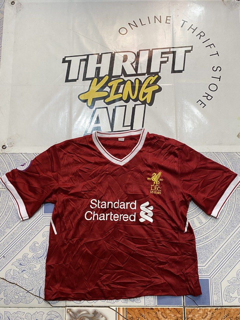 Standard Chartered Cropped Soccer Jersey (Category: Activewear) located in Rosario. Submitted by thrift_king_ali (Listing ID 1471048022, Image 1). Description: Standard chartered Crop jersey Medium Dimes: W-21.5 L-24 no issue excellent condition 350+sf.