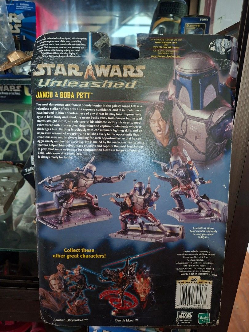 Star Wars Unleashed (Category: Figurines & Statues) located in Las Pinas. Submitted by bethany1965 (Listing ID 1471080599, Image 2). Description: Star Wars Unleashed Jango Bobba Fett Sealed location- Las pin̈as #starwars #toys.