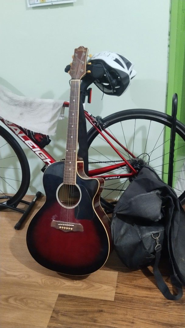 Instrument Land StarSun Acoustic Electric Guitar, Hobbies & Lifestyle, Music & Media ...