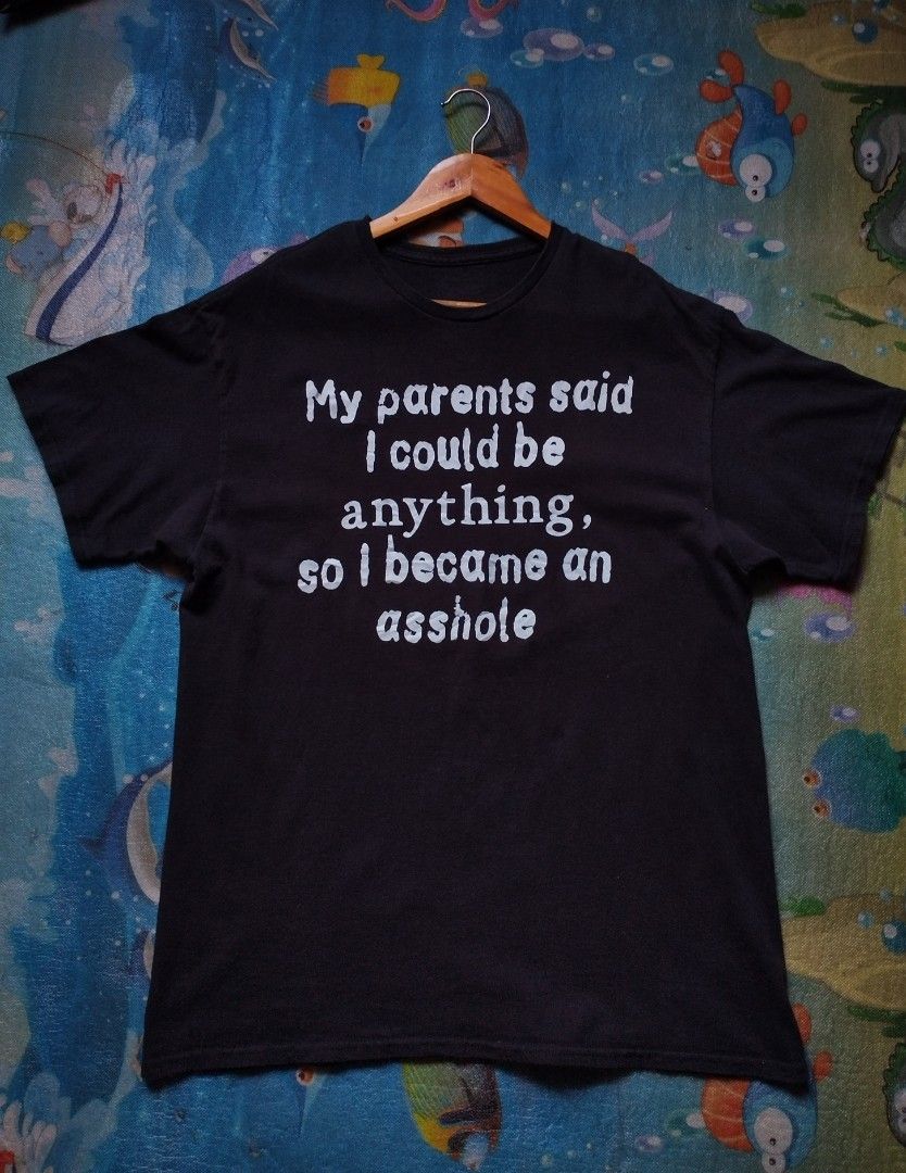 Statement / Humor Tee (Category: Tshirts & Polo Shirts ) located in Maasin. Submitted by bonitofer (Listing ID 1470951854, Image 1). Description: Statement tee by Spencer size Large verygood condition 650 + sf.