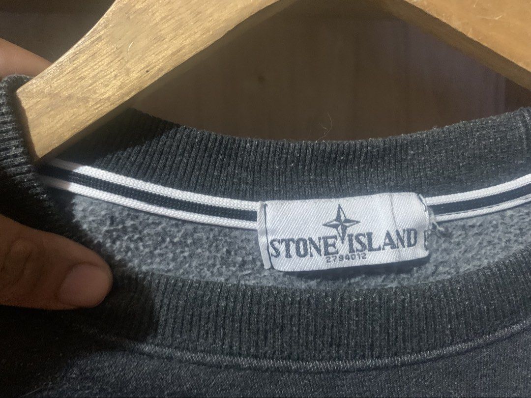 STONE ISLAND COMPASS CREWNECK (Category: Coats, Jackets and Outerwear) located in Cabadbaran. Submitted by drip_gallery (Listing ID 1470934843, Image 3). Description: 🖤 **STONE ISLAND 90s COMPASS CREWNECK** 🖤 ⚓ Vintage-inspired design with the iconic compass logo ✨ Embroidered chest detail 🧵 Classic charcoal gray colorway 💎 Rare vintage piece — perfect for streetwear enthusiasts 💰 **PRICE: ₱11,518** 🤝 **PRICE IS NEGOTIABLE!** Open for reaso