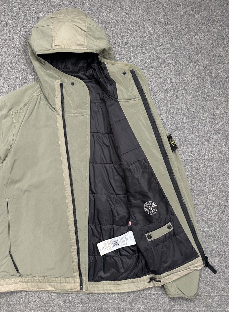 Stone Island - A/W16 Soft Shell R - Primaloft Insulation - Sage Green. (Category: Coats, Jackets and Outerwear) located in Manila. Submitted by scissor.2fifthy (Listing ID 1470938865, Image 3). Description: Stone Island - A/W16 Soft Shell R - Primaloft Insulation - Sage Green. Size: Small fits Medium (see measurement) Material: 94% Polyester - 6% Elastane 90/100 condition rate Gently used Flaw: Minor sign of usage only and small dirt at sleeve Ve
