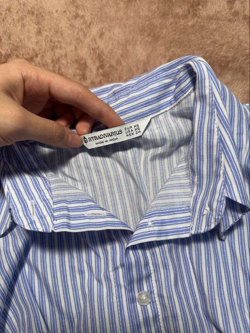 STRADIVARIUS BLUE STRIPED SLEEVES (Category: Longsleeves) located in Cavite. Submitted by prelovedbyreluv (Listing ID 1471066954, Image 3). Description: .