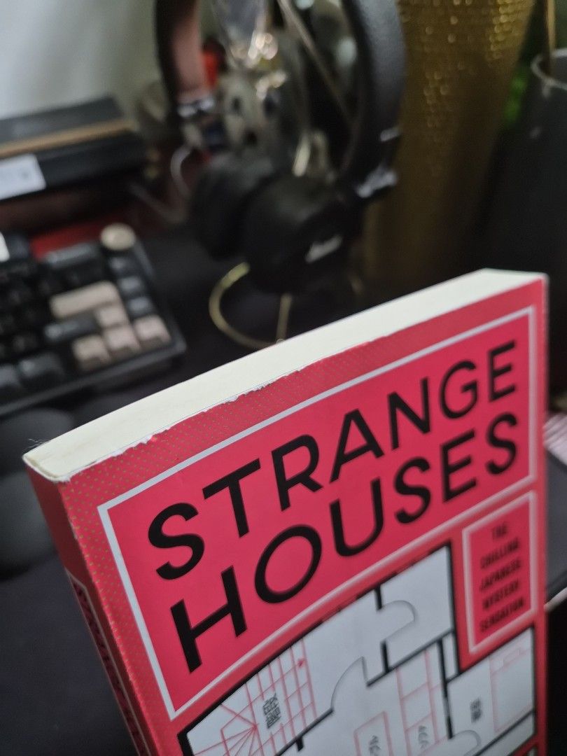 Strange Houses Novel Paperback (Category: Storybooks) located in Taytay. Submitted by maricai02 (Listing ID 1470940543, Image 3). Description: - Title: Strange Houses - Format: Paperback - Genre: Thriller and Mystery - Condition: Clean pages with minor shelf wear along the edges - Features: Unique floor plans cover design - ISBN: 978-0-06-343315-1 - Perfect read for mystery and thriller fans.