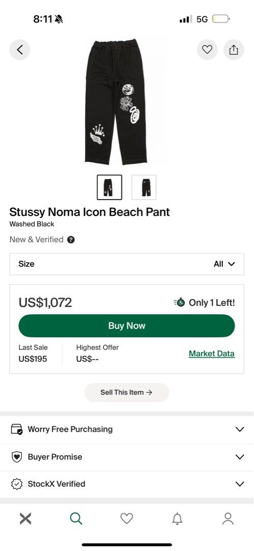 Stussy beach pants (Category: Joggers) located in Manila. Submitted by martinmarggg (Listing ID 1471008298, Image 3). Description: Stussy beach pants size M fits L 42-43 inches total length Php 6,000 only (10k+ srp).