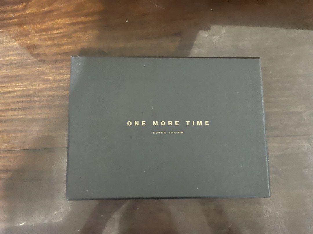 Super Junior One More Time Special Edition Album (Category: CDs & DVDs) located in Manila. Submitted by andeachoi31 (Listing ID 1471031253, Image 2). Description: - Item: Super Junior Special Mini Album - One More Time (Black Box Edition with Gold Cover) - Inclusions: Complete with original contents, Star Pop gift coupon, and badge pin as shown - Condition: All original and well-kept - Perfect for: ELF and K-pop merchandise collectors - Mode of P