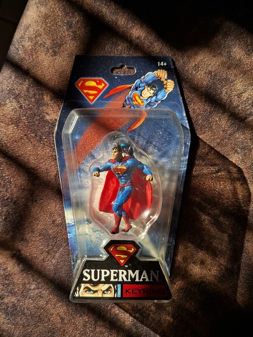 Superman Keyring Figure Collectible (Category: Character Goods) located in Manila. Submitted by juanbisentea (Listing ID 1471002920, Image 1). Description: 🦸‍♂️For sale Superman Keyring / Bag Charm (Brand New / Sealed) Price: ₱249 only + SF Location: Montalban, Rizal Mop: GCash only Mod: J&T Express only First to PM / Mine gets it! 💥📦.