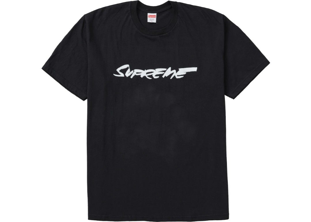 Supreme futura logo tee (Category: Activewear) located in Davao. Submitted by 3stagethrifter (Listing ID 1471077388, Image 1). Description: Supreme t shirt futura logo tee dimension: size XL on tag 24w x 30H issues crack print. color rate 9/10.