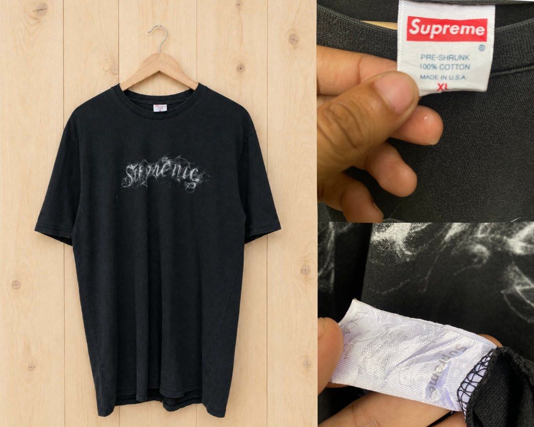 Supreme shirt (Category: Announcements) located in Roxas, Mindoro Oriental. Submitted by akfinds (Listing ID 1471035680, Image 1). Description: Charcoal black.