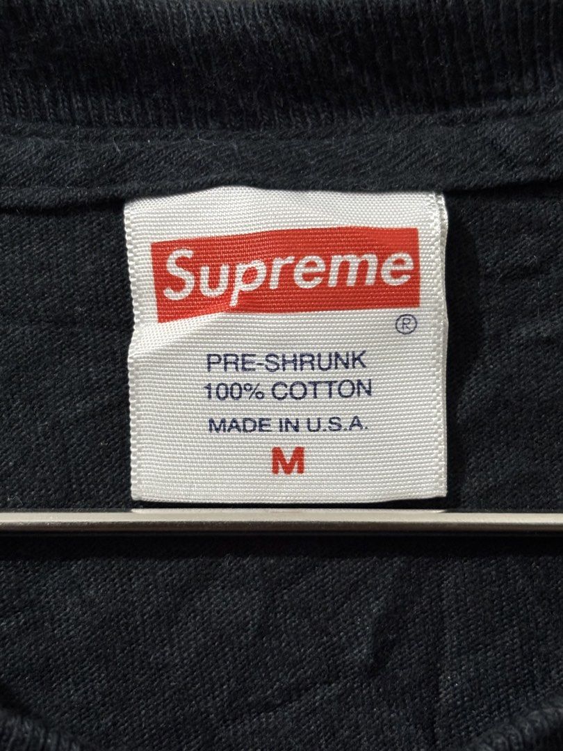 Supreme SS18 Swimmers Black Shirt (Category: Activewear) located in Naga. Submitted by unknwnstreetwear (Listing ID 1471087629, Image 3). Description: NO ISSUE SIZE M ON TAG WIDTH-20 INCHES LENGTH-28 INCHES.