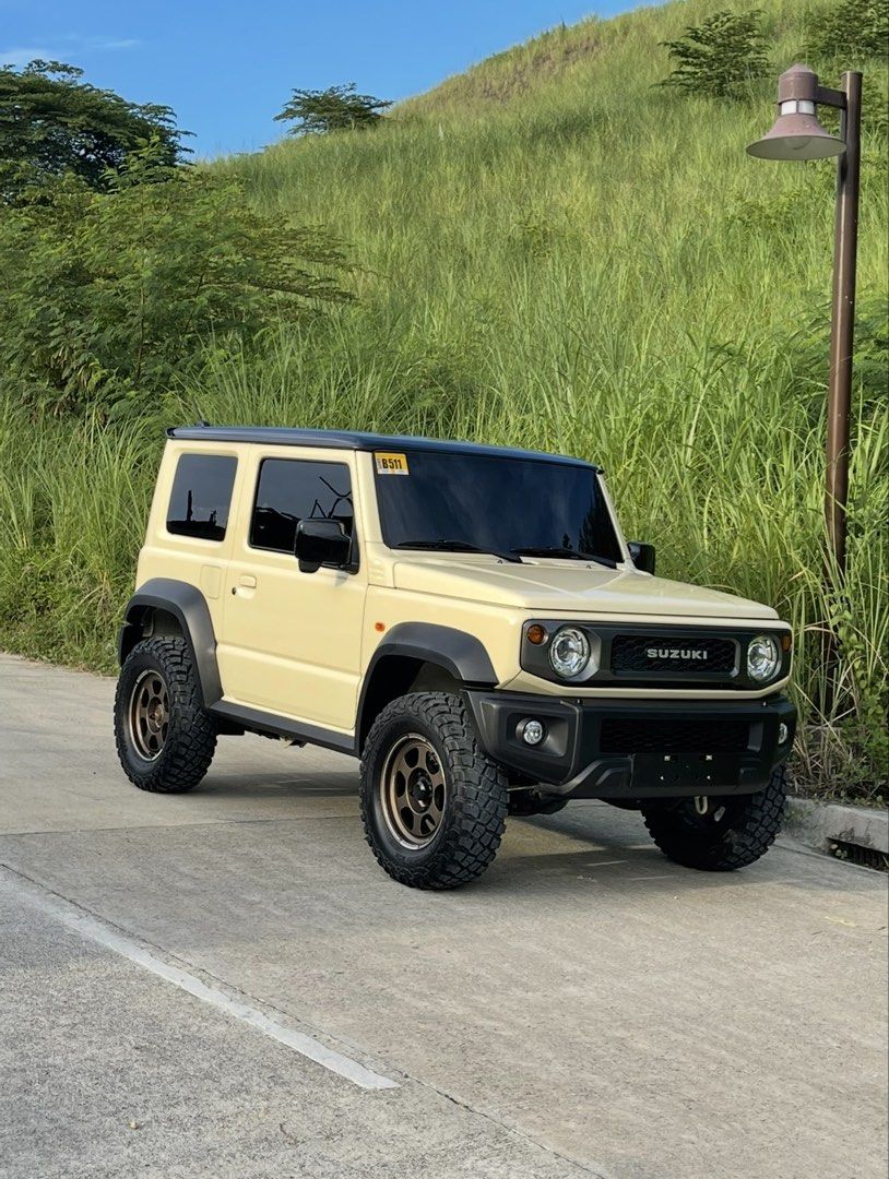 Suzuki Jimny 1.3 (A) (Category: Used Cars) located in Mandaue City. Submitted by vms288 (Listing ID 1471016066, Image 1). Description: 2021 Suzuki Jimny A/T Original volks racing wheels with bf goodrich mud terrain tire Very good condition 100% not flooded Negotiable .