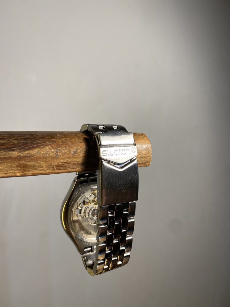 Swatch Skeleton Automatic Watch Irony Body and Soul (Category: Men's Watches) located in Pasig City. Submitted by barako.vintage (Listing ID 1470987637, Image 3). Description: Negotiable, kindly DM your best offer Swiss automatic watch with extra links Swatch branded bracelet Very good condition, please see in person to appreciate how clean it is Some scratches still seen because it is a watch in my active rotation RFS: Consolidating collection .