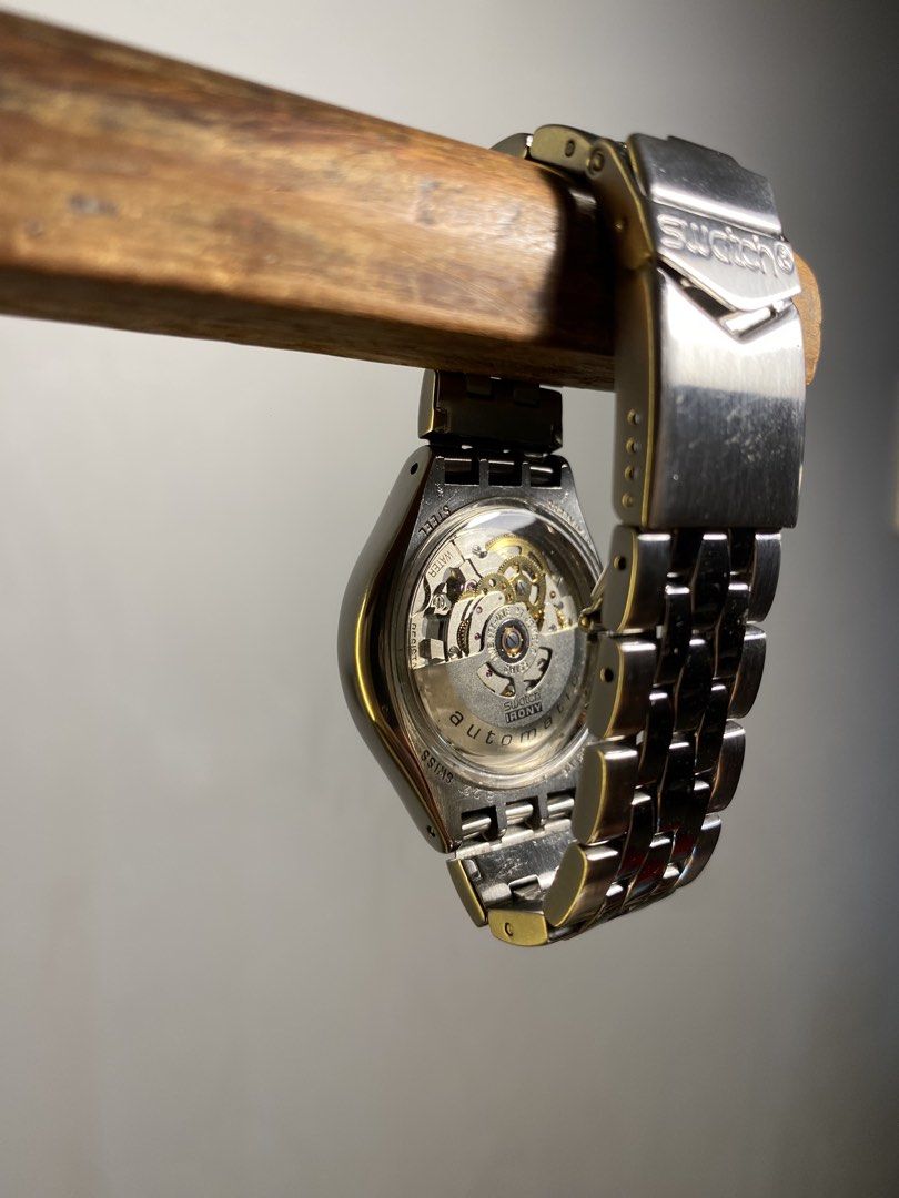 Swatch Skeleton Automatic Watch Irony Body and Soul (Category: Men's Watches) located in Pasig City. Submitted by barako.vintage (Listing ID 1470987637, Image 2). Description: Negotiable, kindly DM your best offer Swiss automatic watch with extra links Swatch branded bracelet Very good condition, please see in person to appreciate how clean it is Some scratches still seen because it is a watch in my active rotation RFS: Consolidating collection .