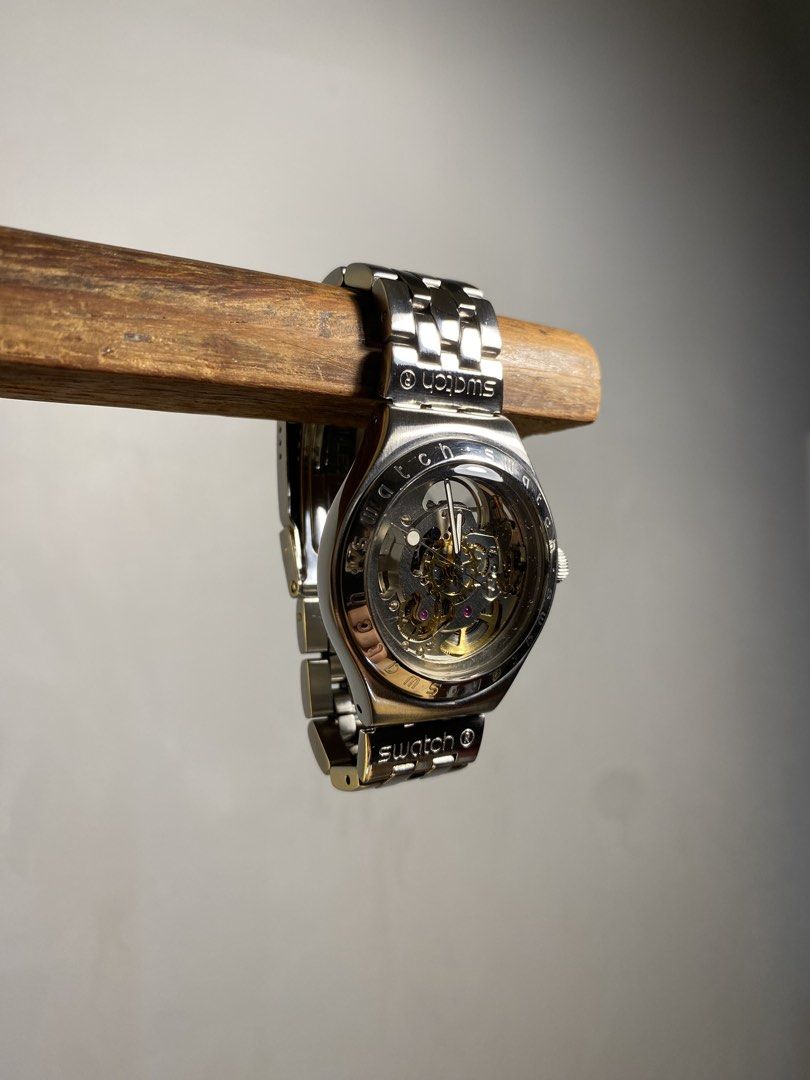 Swatch Skeleton Automatic Watch Irony Body and Soul (Category: Men's Watches) located in Pasig City. Submitted by barako.vintage (Listing ID 1470987637, Image 1). Description: Negotiable, kindly DM your best offer Swiss automatic watch with extra links Swatch branded bracelet Very good condition, please see in person to appreciate how clean it is Some scratches still seen because it is a watch in my active rotation RFS: Consolidating collection .