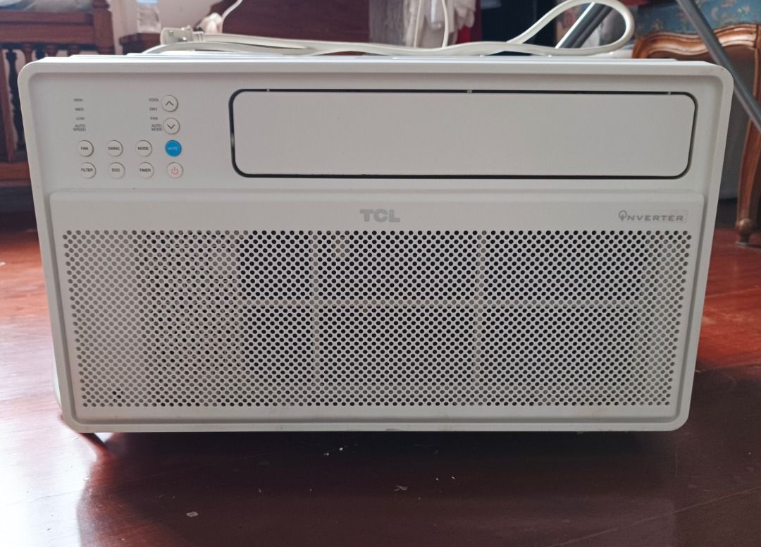 TCL 1HP Inverter Window Type Air Conditioner (Category: Air Conditioning and Heating) located in Makati City. Submitted by ayekai (Listing ID 1471089052, Image 1). Description: AI Inverter ‎Whisper-quiet Operation ‎Easy Installation ‎Smart Control TCL App ‎MODEL: TAC-09CWI/UJE ‎Capacity(HP): 1.0 HP ‎Cooling Capacity: 9,360 Kj/h ‎EER: 13.6 ‎Rated Input: 2600 (800~3000) ‎Applicable Unloaded Area:11-16 sqm ‎Dimensions (LxWxH): 47.8cm x 58.4cm x 35.5