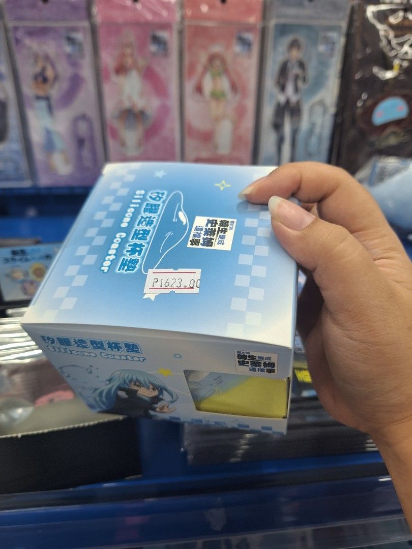 That Time I Reincarnated as a Slime Silicone Coaster (Category: Character Goods) located in Santa Cruz. Submitted by majaful1997 (Listing ID 1471099034, Image 2). Description: That Time I Reincarnated as a Slime / Tensura Rimuru Slime Silicone Coaster - Will be bought from Animate Manila - Price is: SRP + Pasabuy fee -See 2nd pic for SRP.