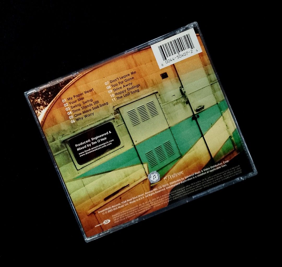 The All-American Rejects (Self-titled) 2003 (Category: CDs & DVDs) located in Manila. Submitted by musicsectionph (Listing ID 1471101123, Image 2). Description: FOR SALE: The All-American Rejects' explosive 2002 pop-punk masterpiece "The All-American Rejects" flagship release!‎‎ ABOUT THIS ALBUM: This is the legendary American rock band's massive debut studio triumph, produced by Tim O'Heir. It features a brilliant mix of infectious power-pop hoo