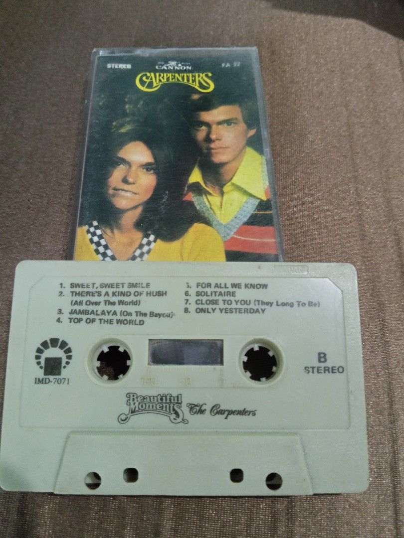 The carpenters classic cassette tape (Category: CDs & DVDs) located in Davao. Submitted by mattlianpogi (Listing ID 1470994242, Image 2). Description: classic master piece a rare one💎💎💎.
